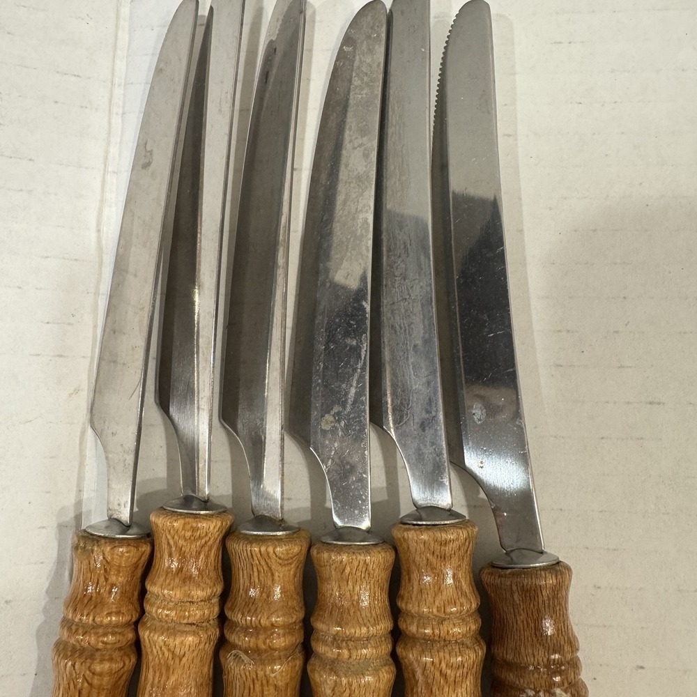 Harbor House / LIFETIME Old Homestead Wood Handle Flatware Lot 40 Pieces - Picture 3 of 14